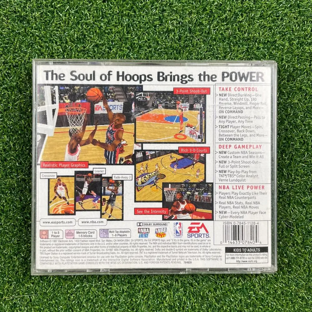 NBA Live 98 (Sony PlayStation 1, 1997) PS1 CIB